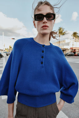 WIDE SLEEVE KNIT JUMPER - Zara фото 17