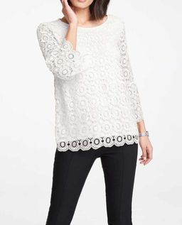 Блузка, белая