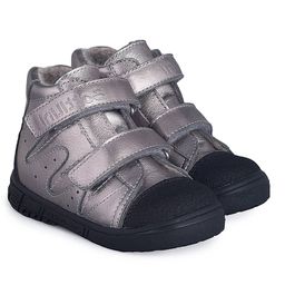 BO-109(55) Ботинки цвет серебристо-черный (байка)