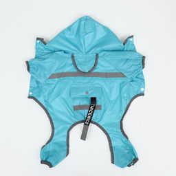 Комбинезон для собак, демисезонный с козырьком, размер 2ХL (ДС 45, Ог 62, ОШ 47 см), голубой 93812 - Simaland фото 12