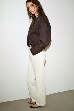 CAZADORA CORTA ACOLCHADA / Marr?n - Zara фото 4