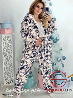 пижама великан женская с принтом