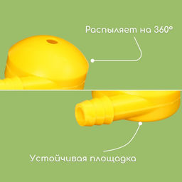 Цена за 5 шт. Распылитель-дождеватель, штуцер под шланг 3/4" (19 мм), пластик, «Улитка», Greengo
