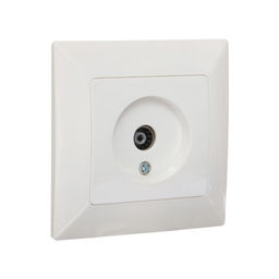 Розетка ТВ Luazon Lighting «Антей», скрытая, IP20, одноместная, белая