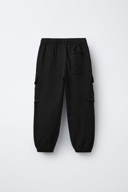 PANTAL?N JOGGER CARGO ETIQUETA / Negro - Zara фото 2