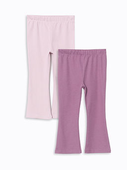 Beli Lastikli Basic K?z Bebek Tayt 2li