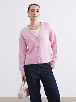 V Yaka Kad?n Triko H?rka