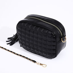 Сумка кросс-боди на молнии, цвет чёрный - Simaland фото 7