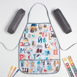 Фартук с нарукавниками детский Этель Весёлый алфавит, 49 х 39 см