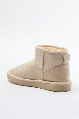 Trendyol Shoes Taba Ici Kurklu Yuvarlak Burun Duz Flatform Topuklu Kad?n Bot TAKAW25BO00029 - Trendyolmilla фото 4