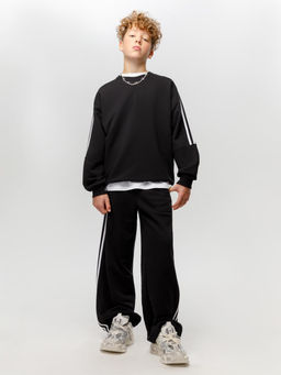 КБ 302930/черный 1413 джемпер (свитшот) дет