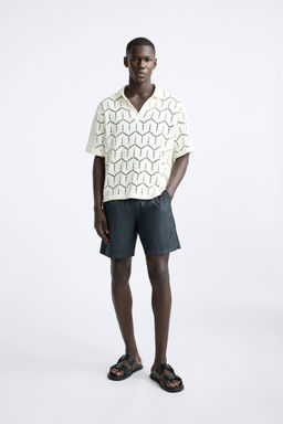 BURUSUK EFEKTLI UZUN DENIZ SORTU - Zara фото 14