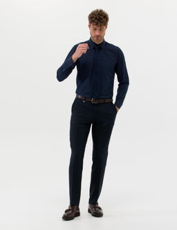 Lacivert Slim Fit Uzun Kollu Basic G_mlek - Pierre cardin фото 4
