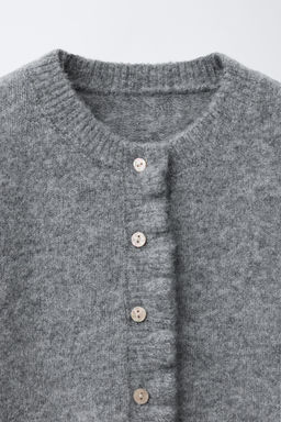 RUFFLE KNIT CARDIGAN WITH WOOL - Zara фото 3
