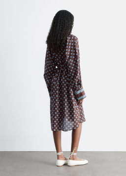 Vestido midi de seda y algod?n estampado - H&m фото 8