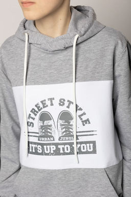 Худи Футер 2-х ниточный, 75% хлопок, 20%  полиэстер, 5%  лайкра. - Relay фото 7