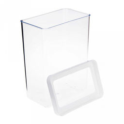 Банка для сыпучих продуктов пластмассовая Степ 2,5л, 16х10х21см, белый (Россия) - Домашняя мода фото 6