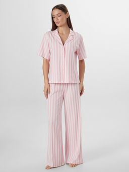 Комплект женский домашний розовый в полоску