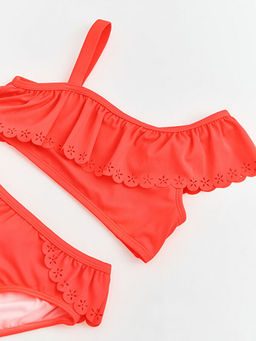 Tek Omuzlu F?rf?rl? K?z ?ocuk Bikini