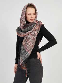 Большой  платок в стиле арт-деко в составе шерсть - Tantino фото 5