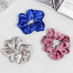 Цена за 12 шт. Резинка для волос «Орбита», цветная, 10 см, МИКС