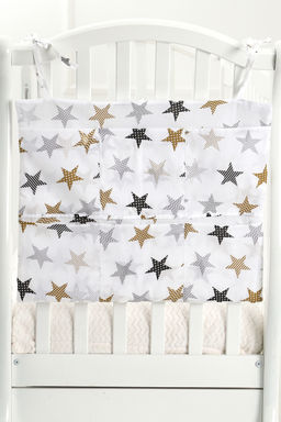 Органайзер на детскую кроватку арт. ККР/пэчворг-кофе