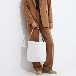 Сумка-мешок без застёжки, цвет белый - Simaland фото 7