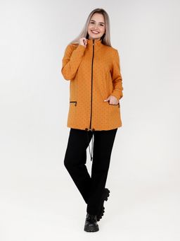 Костюм женский К-197 (футер с лайкрой) Горчичная