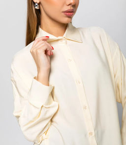 Рубашка #КТ3160 (6), кремовый