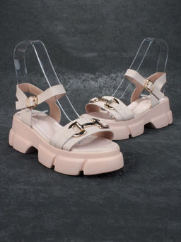 08-PEY186-2 PINK Босоножки женские (натуральная кожа)