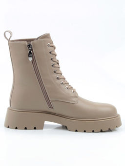 04-PAS144-2Z BEIGE Ботинки зимние женские (натуральная кожа, 100% шерсть)
