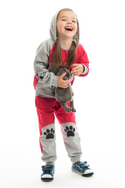 Костюм детский малинамеланж собака