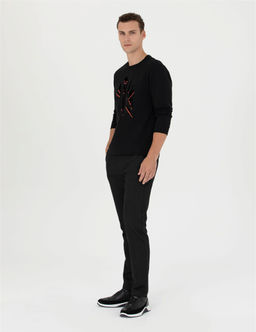 Siyah Slim Fit Kanvas Pantolon - Pierre cardin фото 3
