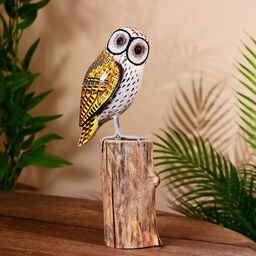 Сувенир «Филин», 13×8×27 см, дерево албезия