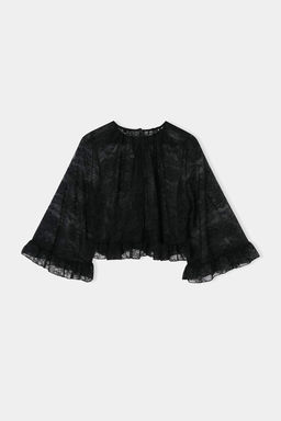 Limited Edition Siyah Regular/Normal Kal?p Truvakar Dantel Orme Bluz TWOSS26BZ00592 - Trendyolmilla фото 2