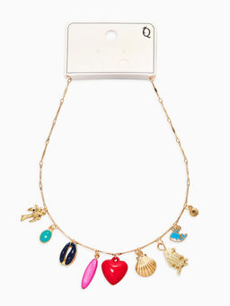 Колье «Море любви», L=40 см, цветное в золоте