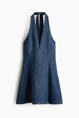 Vestido denim con escote halter - H&m фото 2