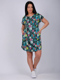 Туника "Душечка" алфавит, трикотаж