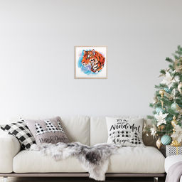 Набор для вышивания PANNA J-7332 Акварельный тигр 25 х 25 см