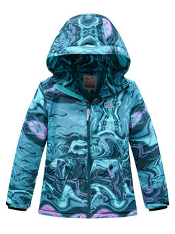 Горнолыжный костюм Valianly подростковый для девочки бирюзового цвета 9230Br  фото 2