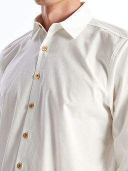 Slim Fit Uzun Kollu Poplin Erkek G?mlek