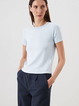 Bisiklet Yaka Kad?n Ti??rt