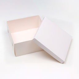 Цена за 5 шт. Коробка подарочная складная, упаковка, крышка - дно, белая, 25×25×12 см