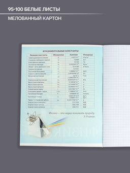 Тетрадь предметная Футбол, 48 листов в клетку Геометрия, обложка мелованный картон, УФ-лак, блок офсет - Calligrata фото 6