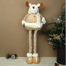 Новогоднее украшение Олень на телескопических ножках 28/75 см / YX-E2651-1 /уп 36/ - Галеонтрейд фото 3