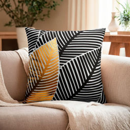 Наволочка декоративная Этель Листья 42 х 42 см, велюр  фото 5