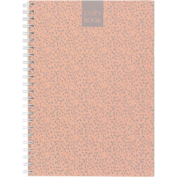 Бизнес-тетрадь А5,96л,точка,греб,обл.глянц.лам. Attache Fleur Коралл