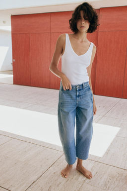 JEANS Z1975 BARREL / Azul medio - Zara фото 3