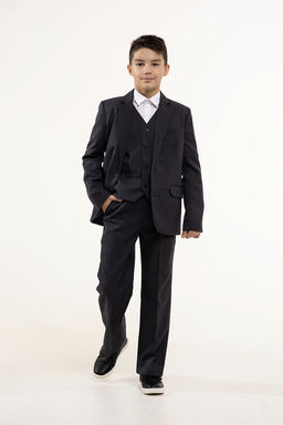 Серые школьные брюки для мальчика Инфанта, модель 0915/5  фото 5