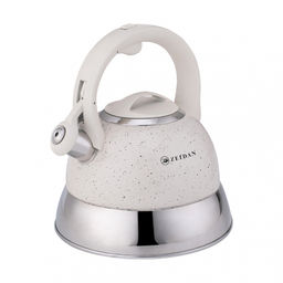Чайник нерж ZEIDAN 3,0 л, со свист, индукц. дно,курковый механизм, матов. арт. Z-4520